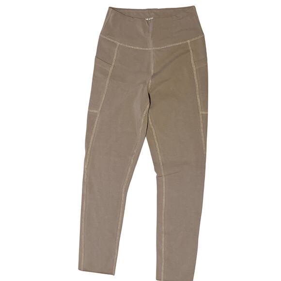 MATE the Label Organic Stretch Pocket Legging Pebble S NWOT $108 - Picture 2 of 3